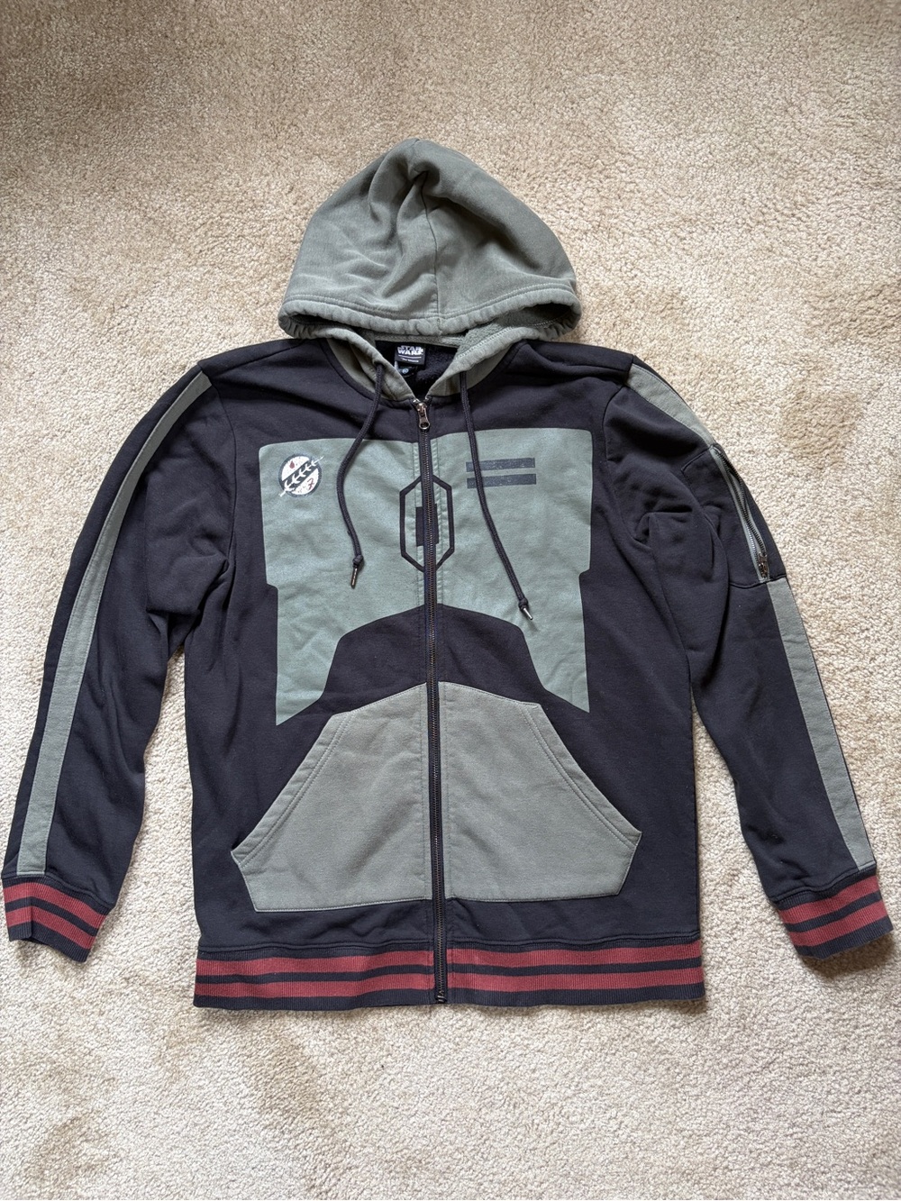 Mens Star Wars Boba Fett Our Universe Zip Up Hoodie